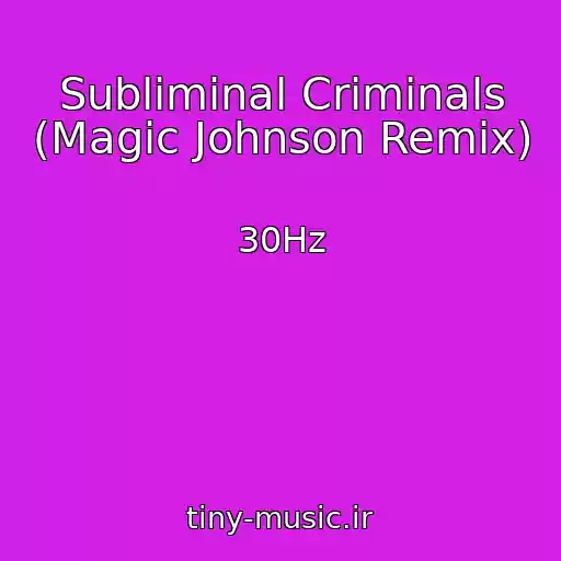 کاور آهنگ Subliminal Criminals (Magic Johnson Remix) از 30Hz