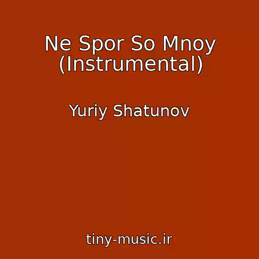 کاور آهنگ Ne Spor So Mnoy (Instrumental) از Yuriy Shatunov