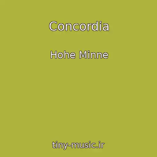 کاور آهنگ Concordia از Hohe Minne