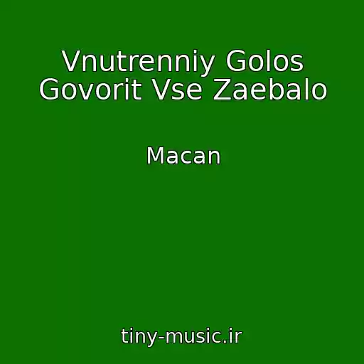 کاور آهنگ Vnutrenniy Golos Govorit Vse Zaebalo از Macan