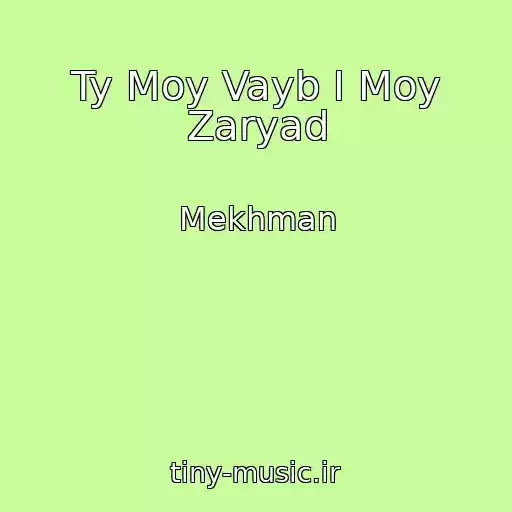 کاور آهنگ Ty Moy Vayb I Moy Zaryad از Mekhman