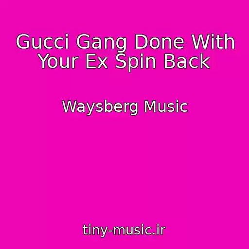 کاور آهنگ Gucci Gang Done With Your Ex Spin Back از Waysberg Music