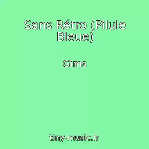 کاور آهنگ Sans Rétro (Pilule Bleue) از Gims