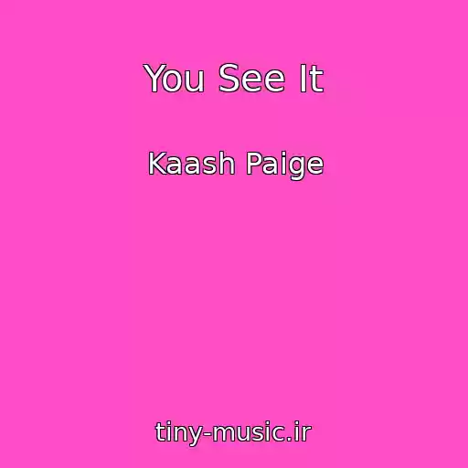 کاور آهنگ You See It از Kaash Paige