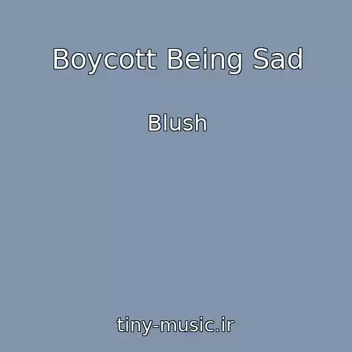 کاور آهنگ Boycott Being Sad از Blush