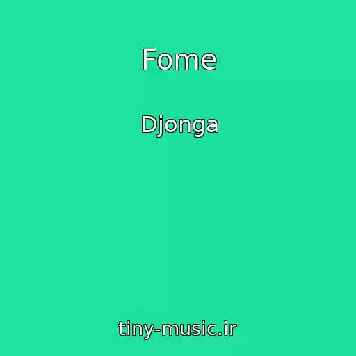 کاور آهنگ Fome از Djonga