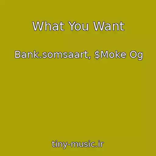 کاور آهنگ What You Want از Bank.somsaart, $Moke Og