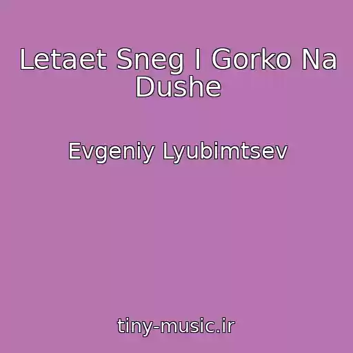 کاور آهنگ Letaet Sneg I Gorko Na Dushe از Evgeniy Lyubimtsev