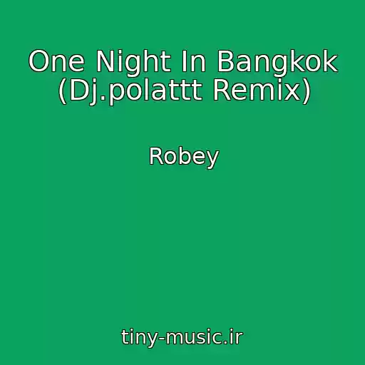 کاور آهنگ One Night In Bangkok (Dj.polattt Remix) از Robey