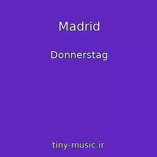 کاور آهنگ Madrid از Donnerstag