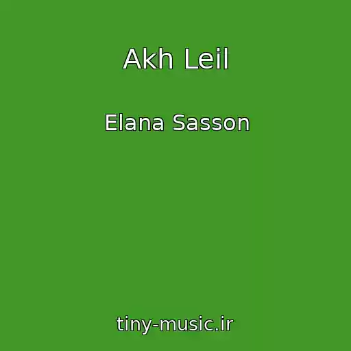 کاور آهنگ Akh Leil از Elana Sasson