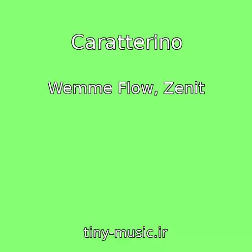 کاور آهنگ Caratterino از Wemme Flow, Zenit