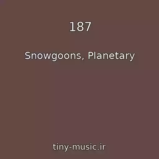 کاور آهنگ 187 از Snowgoons, Planetary