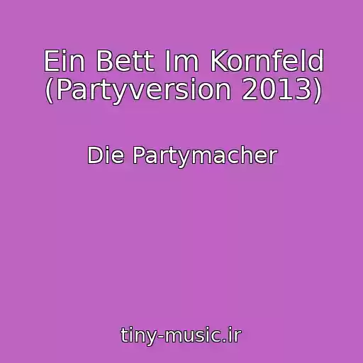 کاور آهنگ Ein Bett Im Kornfeld (Partyversion 2013) از Die Partymacher