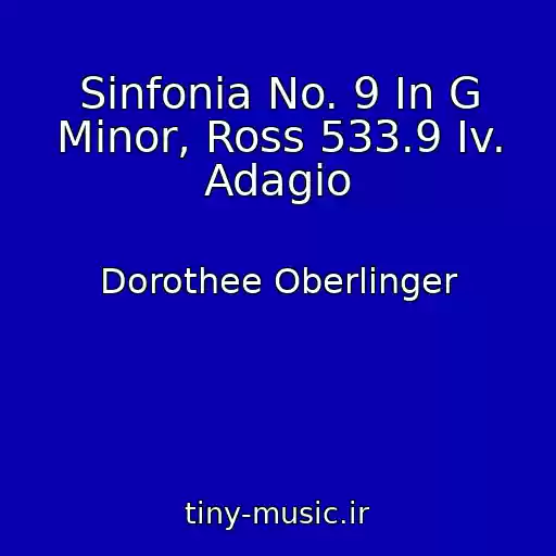 کاور آهنگ Sinfonia No. 9 In G Minor, Ross 533.9 Iv. Adagio از Dorothee Oberlinger