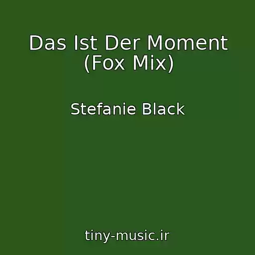 کاور آهنگ Das Ist Der Moment (Fox Mix) از Stefanie Black