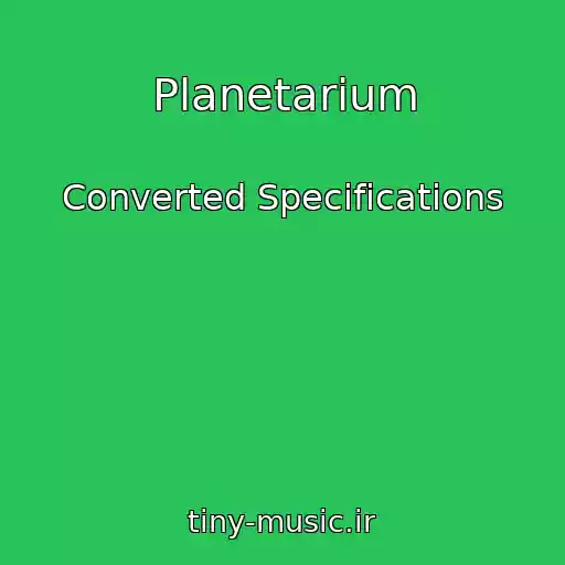 کاور آهنگ Planetarium از Converted Specifications