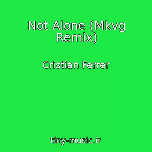 کاور آهنگ Not Alone (Mkvg Remix) از Cristian Ferrer