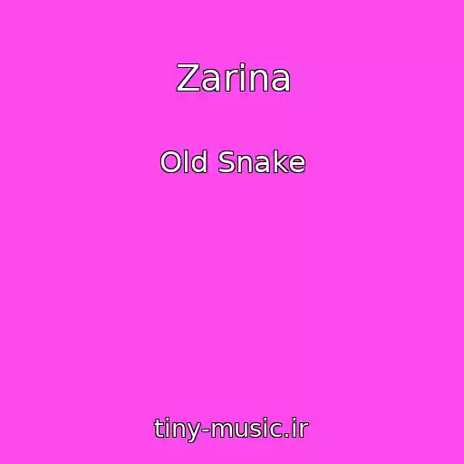 کاور آهنگ Zarina از Old Snake