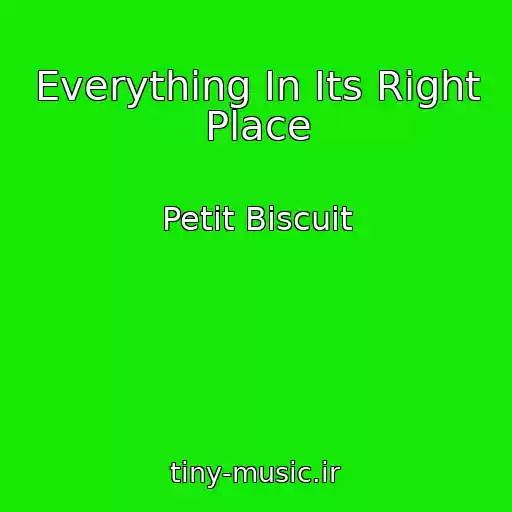 کاور آهنگ Everything In Its Right Place از Petit Biscuit