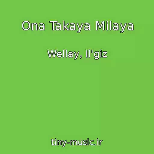 کاور آهنگ Ona Takaya Milaya از Wellay, Il'giz