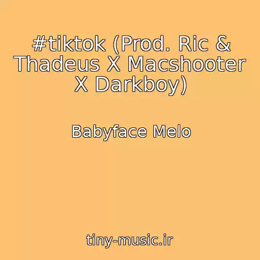 کاور آهنگ #tiktok (Prod. Ric & Thadeus X Macshooter X Darkboy) از Babyface Melo