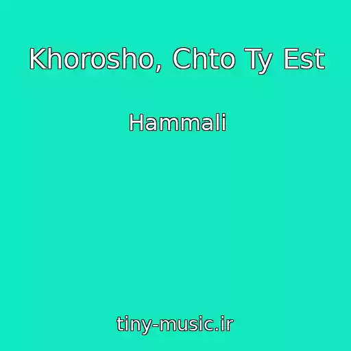 کاور آهنگ Khorosho, Chto Ty Est از Hammali