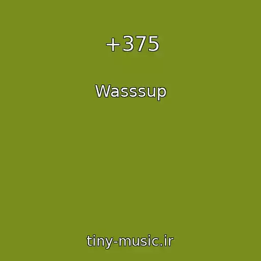 کاور آهنگ +375 از Wasssup