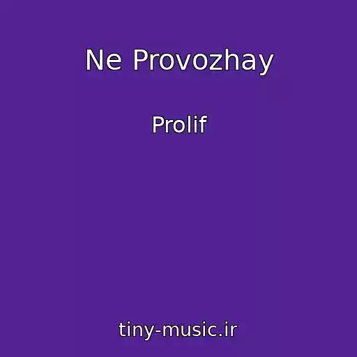 کاور آهنگ Ne Provozhay از Prolif