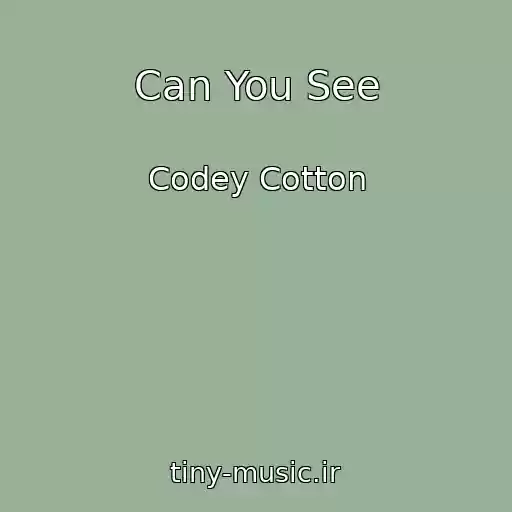 کاور آهنگ Can You See از Codey Cotton