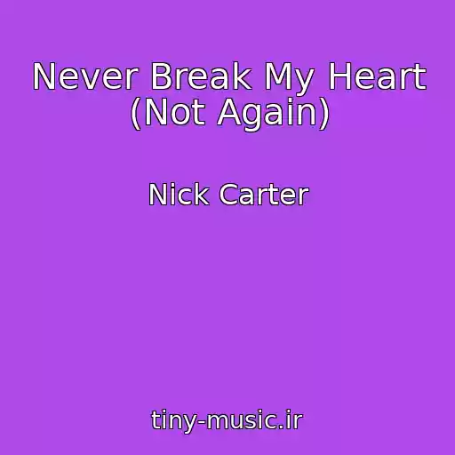 کاور آهنگ Never Break My Heart (Not Again) از Nick Carter
