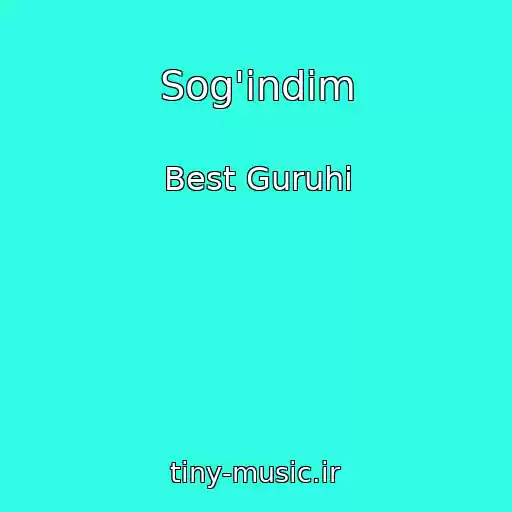 کاور آهنگ Sog'indim از Best Guruhi
