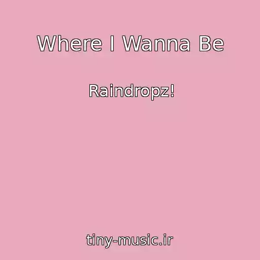کاور آهنگ Where I Wanna Be از Raindropz!