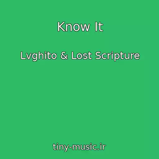 کاور آهنگ Know It از Lvghito & Lost Scripture