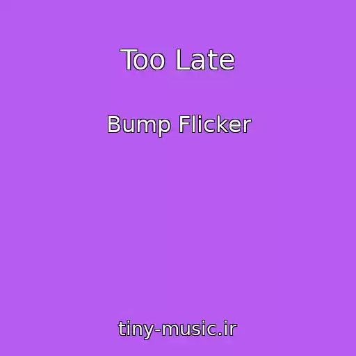 کاور آهنگ Too Late از Bump Flicker