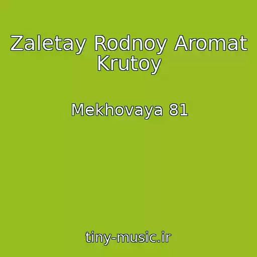 کاور آهنگ Zaletay Rodnoy Aromat Krutoy از Mekhovaya 81