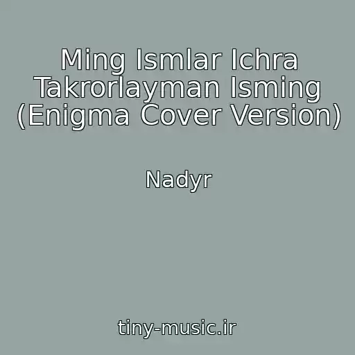 کاور آهنگ Ming Ismlar Ichra Takrorlayman Isming (Enigma Cover Version) از Nadyr