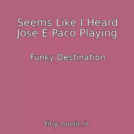 کاور آهنگ Seems Like I Heard Jose E Paco Playing از Funky Destination