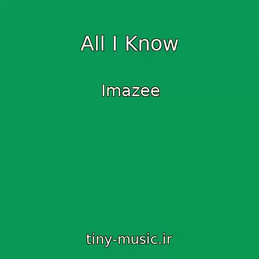 کاور آهنگ All I Know از Imazee