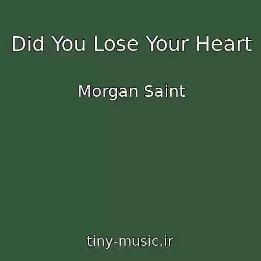 کاور آهنگ Did You Lose Your Heart از Morgan Saint