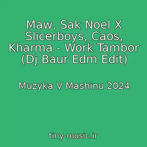 کاور آهنگ Maw, Sak Noel X Slicerboys, Caos, Kharma - Work Tambor (Dj Baur Edm Edit) از Muzyka V Mashinu 2024
