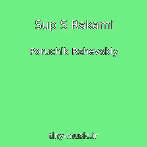 کاور آهنگ Sup S Rakami از Poruchik Rzhevskiy