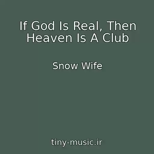 کاور آهنگ If God Is Real, Then Heaven Is A Club از Snow Wife