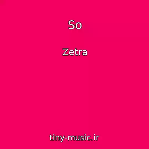 کاور آهنگ So از Zetra
