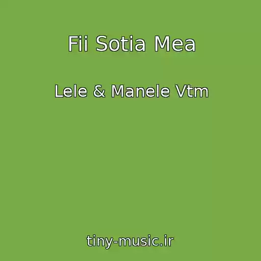 کاور آهنگ Fii Sotia Mea از Lele & Manele Vtm