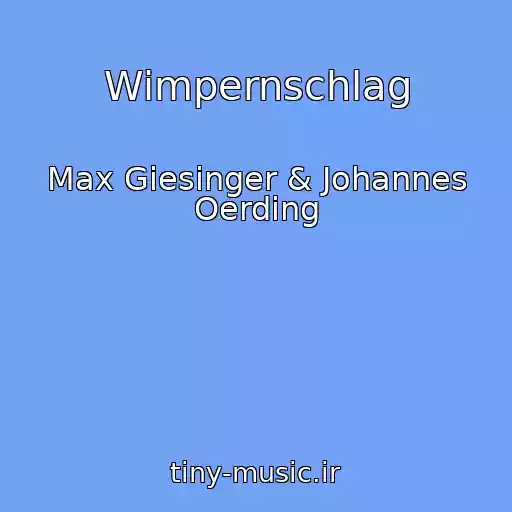 کاور آهنگ Wimpernschlag از Max Giesinger & Johannes Oerding