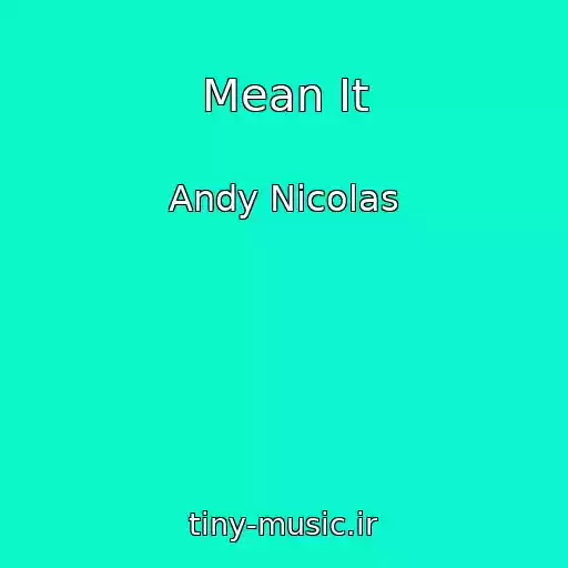 کاور آهنگ Mean It از Andy Nicolas