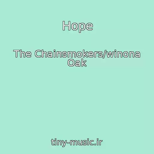 کاور آهنگ Hope از The Chainsmokers/winona Oak