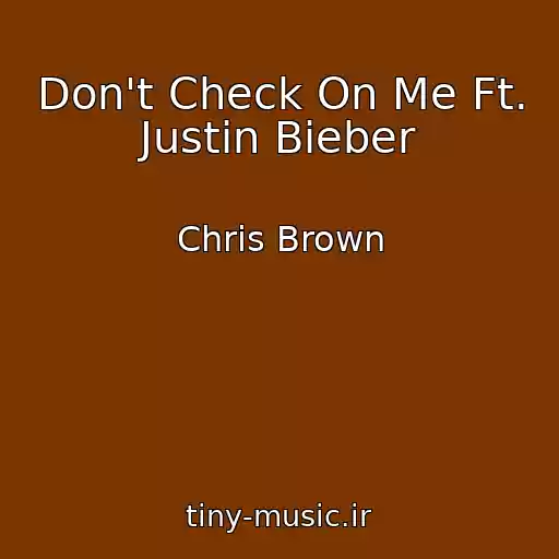 کاور آهنگ Don't Check On Me Ft. Justin Bieber از Chris Brown