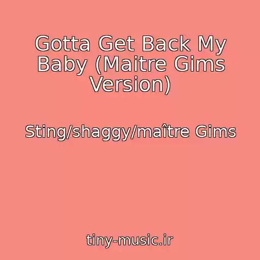 کاور آهنگ Gotta Get Back My Baby (Maitre Gims Version) از Sting/shaggy/maître Gims